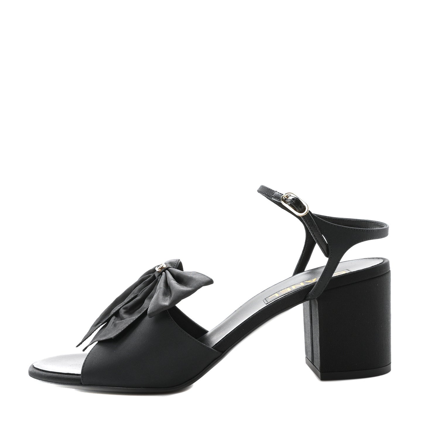Silk Bow CC Platform Sandals 41 Black
