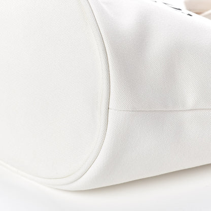 Prada Canapa Small Shopping Tote White 10 of 10