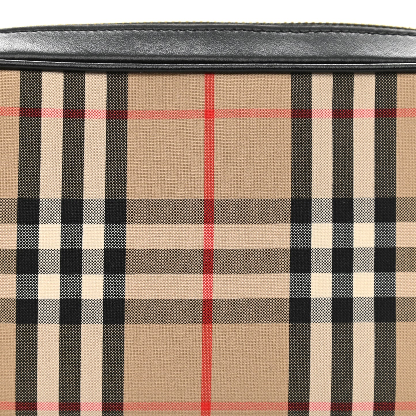 Calfskin Vintage Check Small Camera Bag Archive Beige