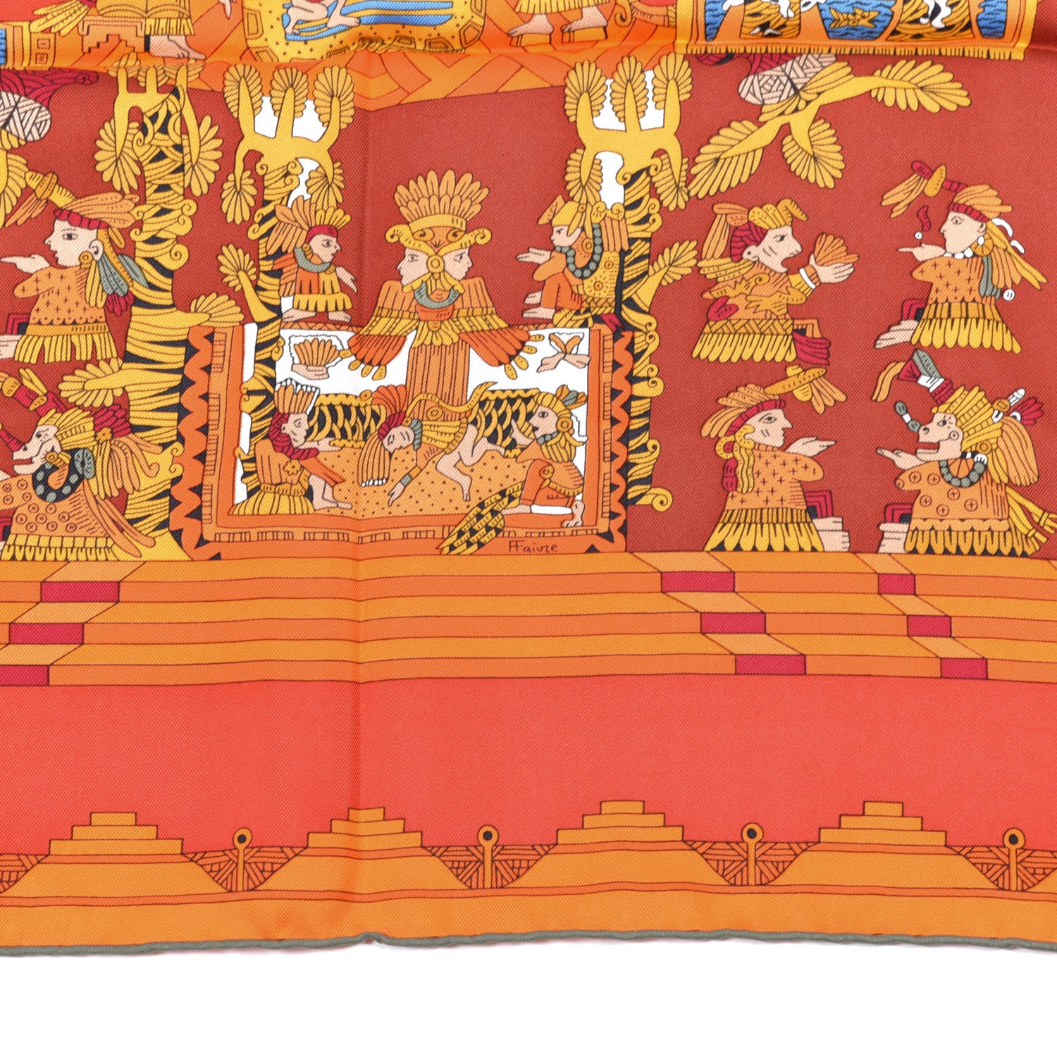 Hermes Silk Astres et Soleils Scarf 90 5 of 6