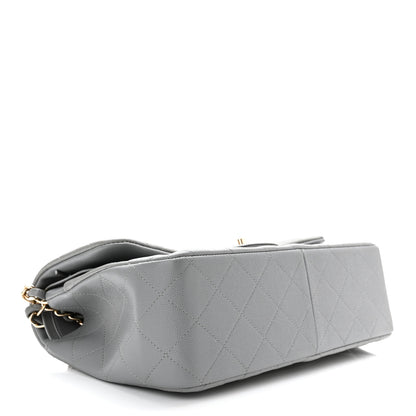 Chanel Caviar Quilted Jumbo Double Flap Grey 4 of 11
