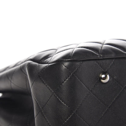 Chanel Calfskin Quilted Large CC Shopping Tote Black 9 of 12