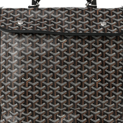 Goyard Goyardine Saint Leger Soft Briefcase Backpack Black 6 of 8