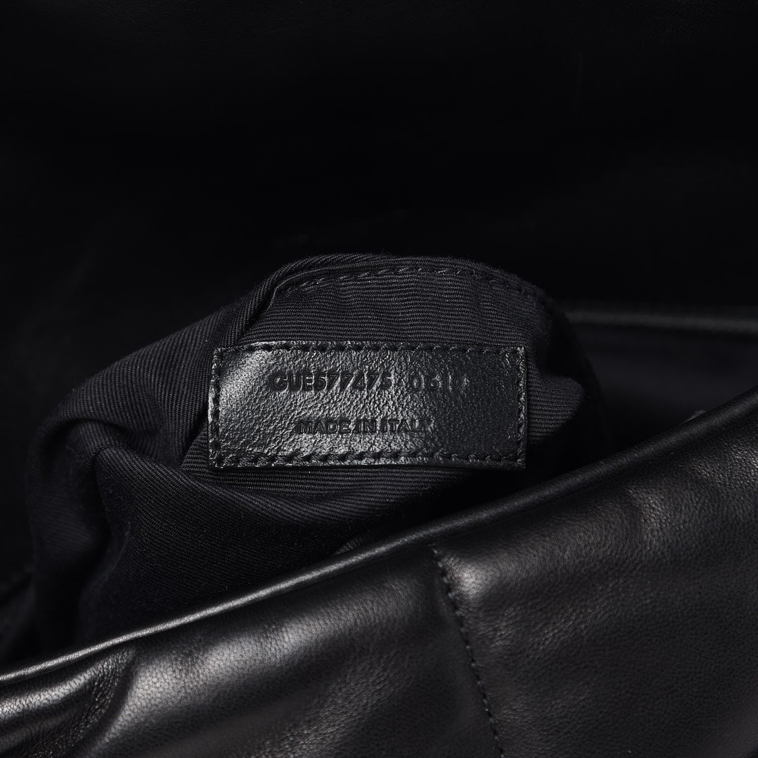 Saint Laurent Lambskin Quilted Medium Loulou Puffer Monogram Chain Satchel Black 6 of 17
