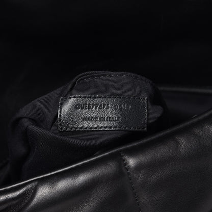 Saint Laurent Lambskin Quilted Medium Loulou Puffer Monogram Chain Satchel Black 6 of 17