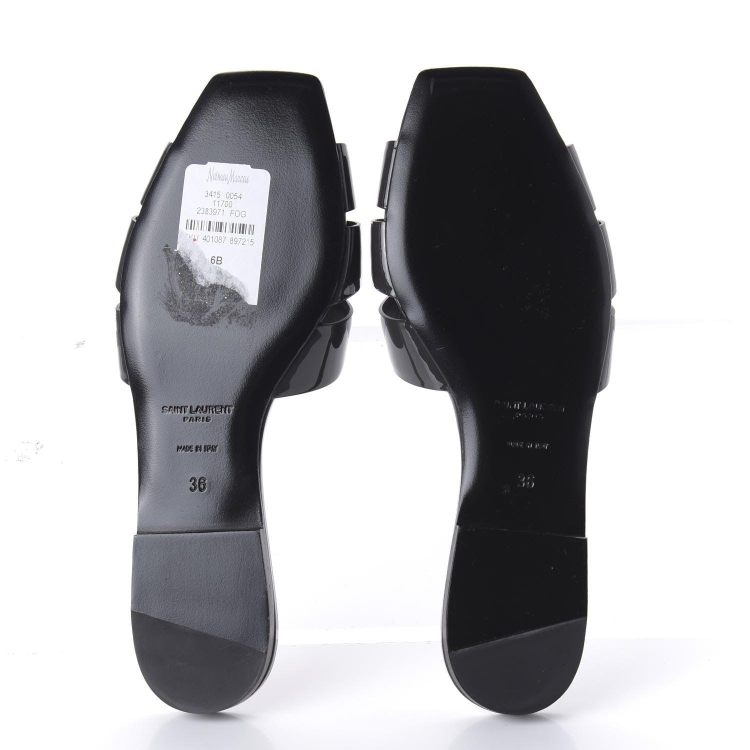 Saint Laurent Vitello Vernice Nu Pied 05 Sandal 36 Fog 5 of 10