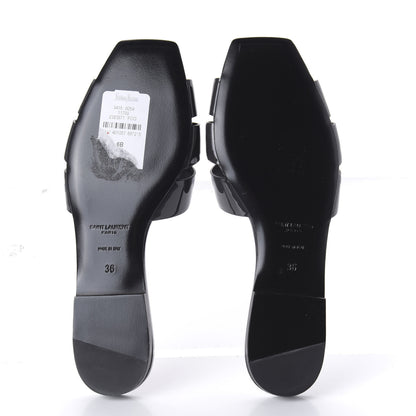 Saint Laurent Vitello Vernice Nu Pied 05 Sandal 36 Fog 5 of 10