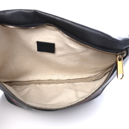 Gucci Grained Calfskin Logo Belt Bag Black 4 of 4