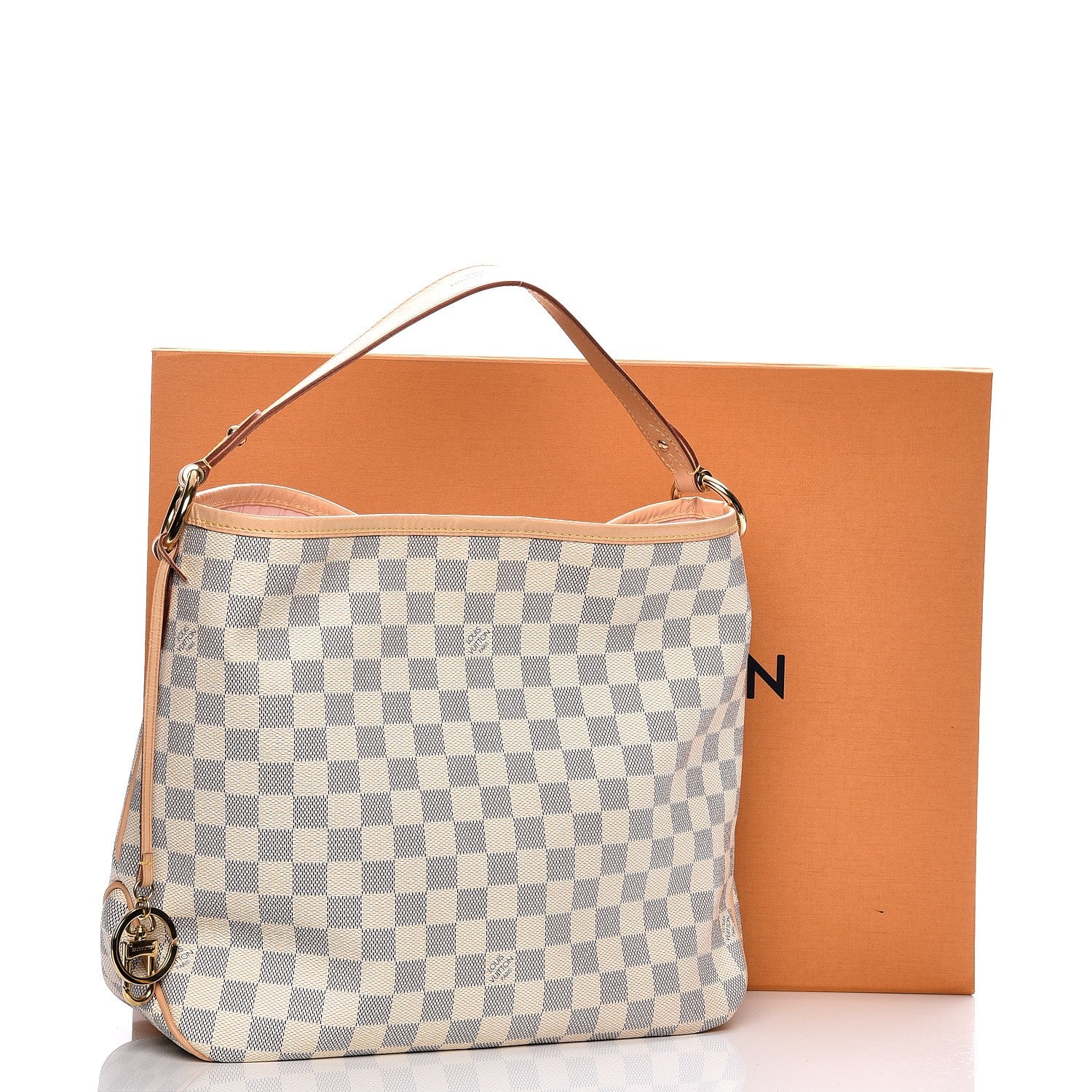 Louis Vuitton Damier Azur Delightful PM Rose Ballerine 9 of 10
