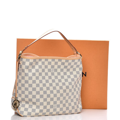 Louis Vuitton Damier Azur Delightful PM Rose Ballerine 9 of 10