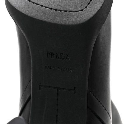 Prada Vitello Knee High Boots 36 Black 6 of 10
