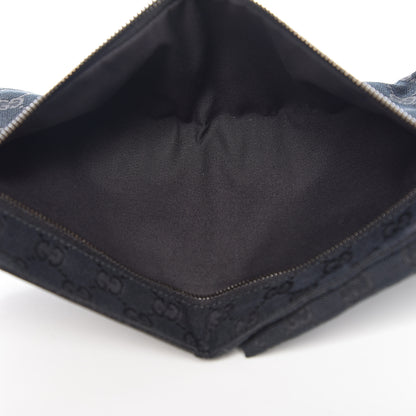 Gucci GG Monogram Web Double Pocket Belt Bag Black 4 of 9