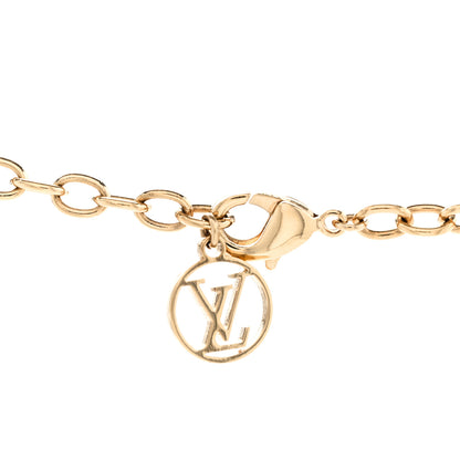 Louis Vuitton Logomania Sautoir Necklace Silver Gold 6 of 6