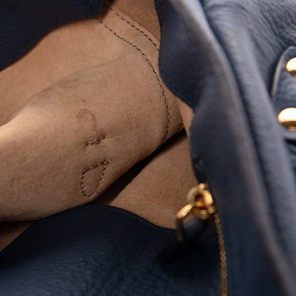 Miu Miu Cervo East-West Flap Satchel Blue 13 of 18
