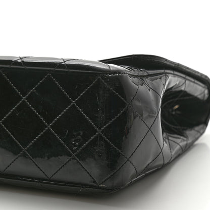 Chanel Patent Quilted Jumbo Single Flap Black 10 of 12