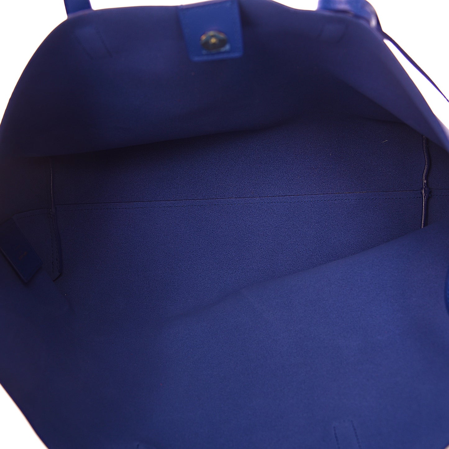 Calfskin Large Shopping Tote Flash Blue