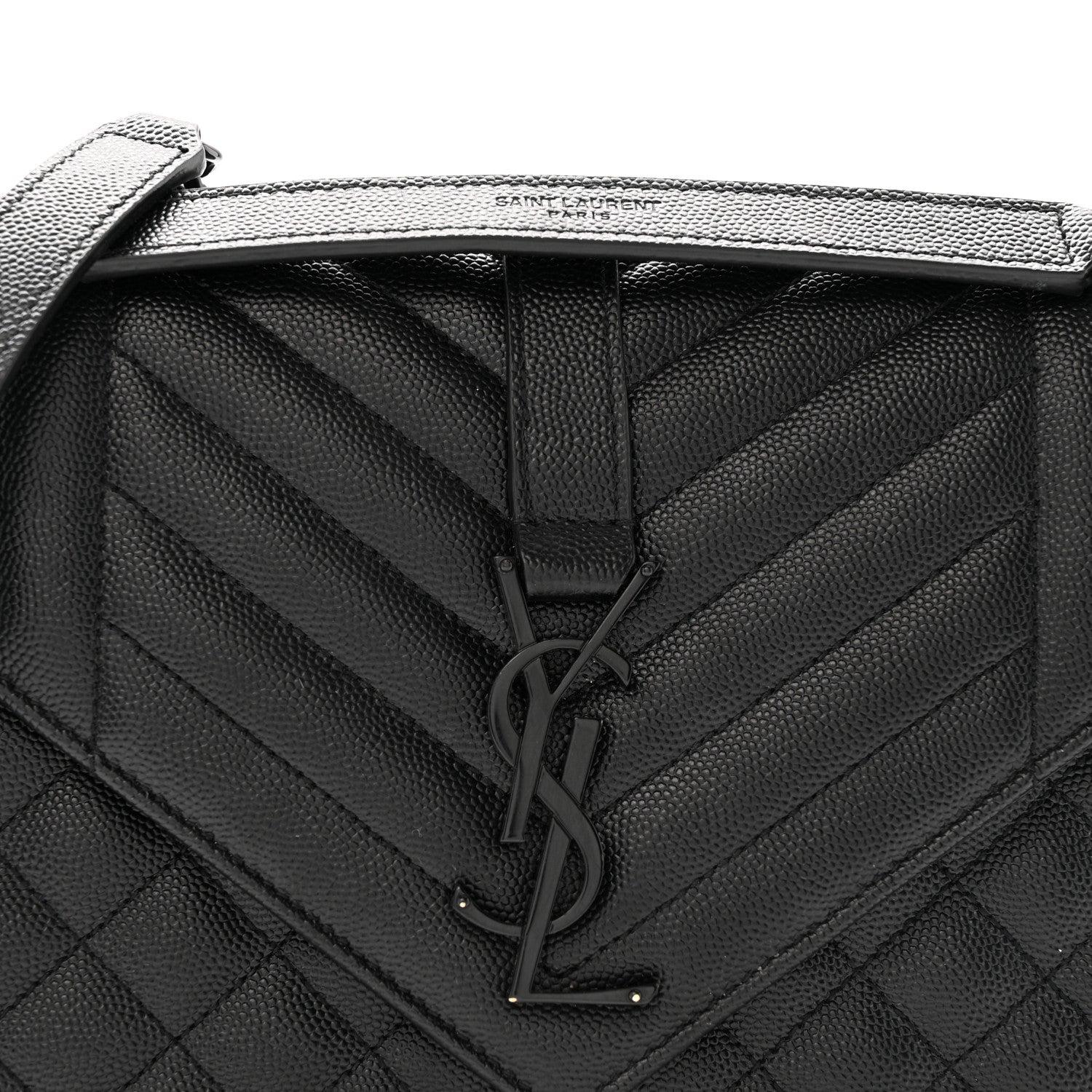 Saint Laurent Grain De Poudre Textured Mixed Matelasse Triquilt