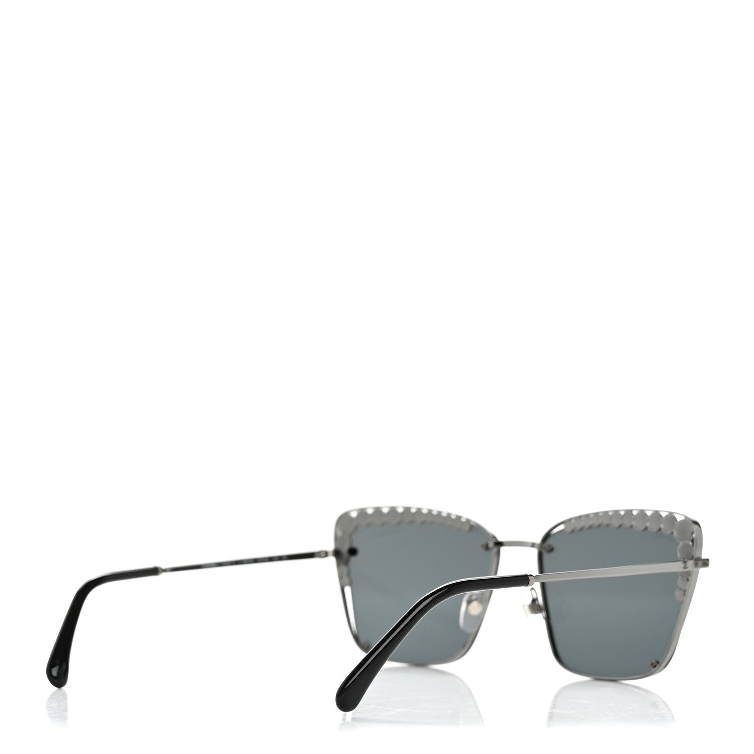 Chanel Square Frame Pearl Sunglasses 4235-H Dark Grey 4 of 8