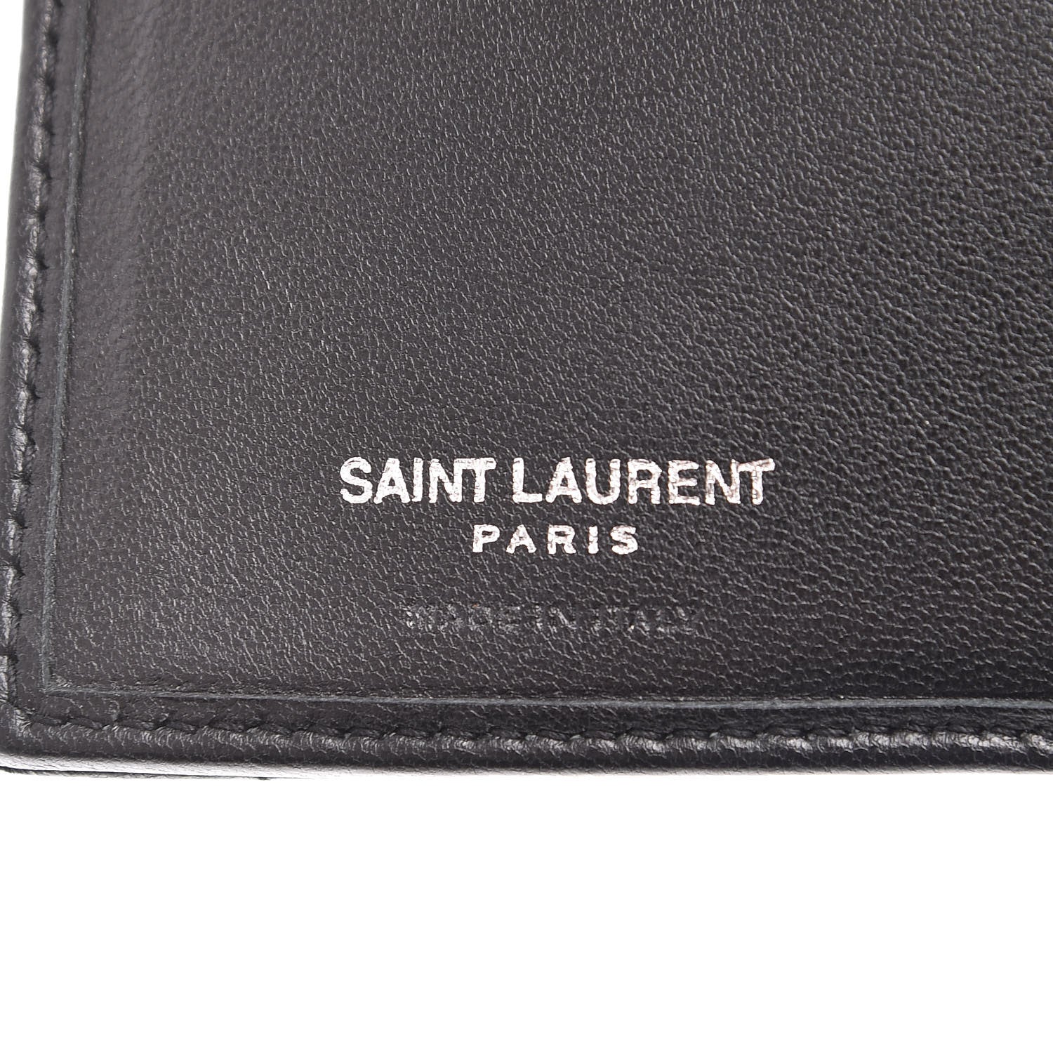 Saint Laurent Lambskin Y Quilted Monogram Compact Loulou Wallet Black 6 of 7