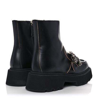 Gucci Cordovan Lux Dionysus Hunder Boots 38 Black 4 of 10