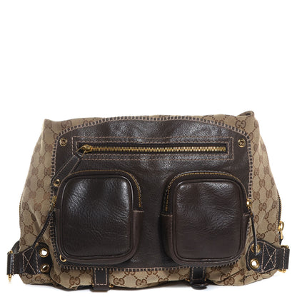 Gucci Monogram Medium Darwin Convertible Backpack Brown 1 of 9