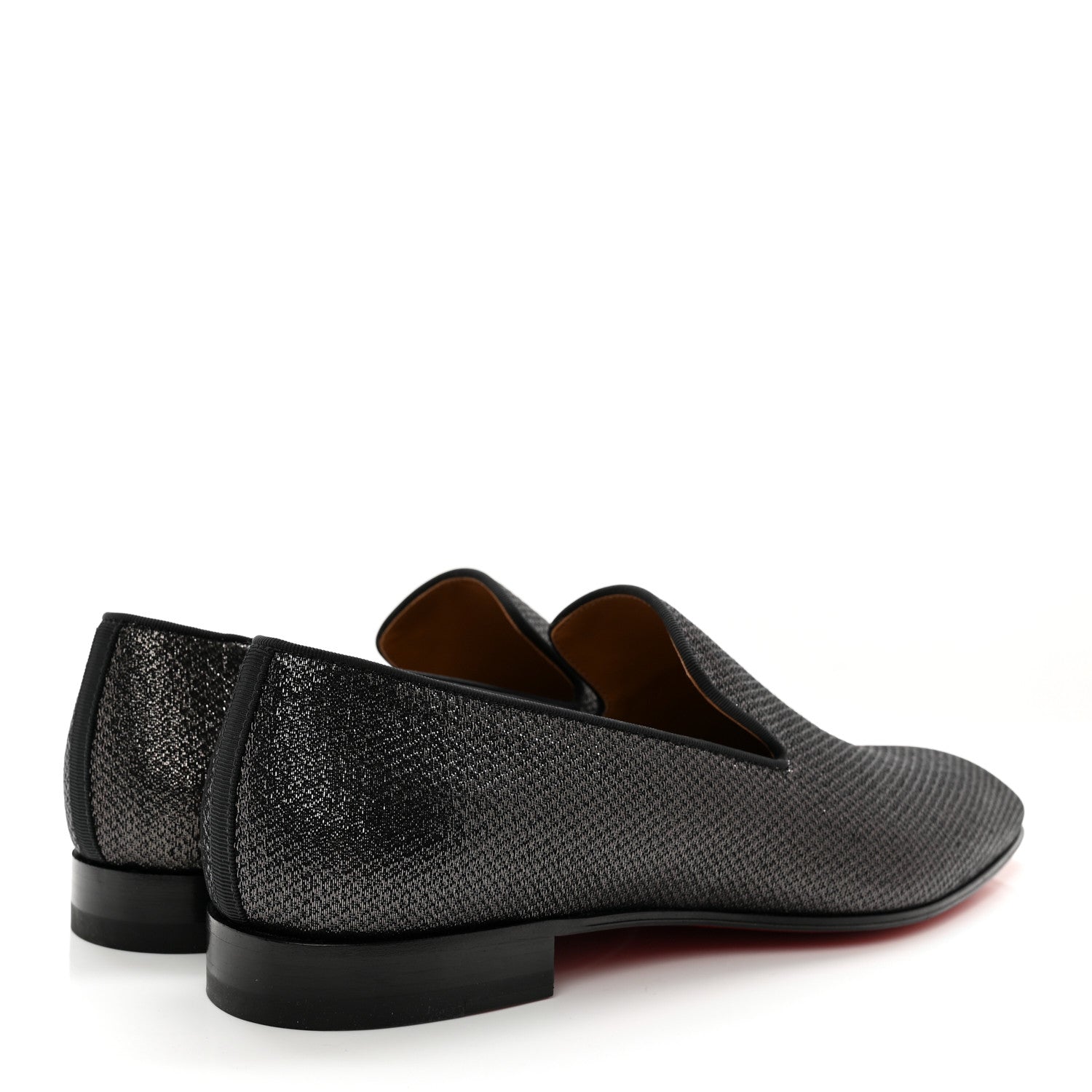 Christian Louboutin Lurex Mens Dandelion Musichall Flat Loafers 44 Black 4 of 11