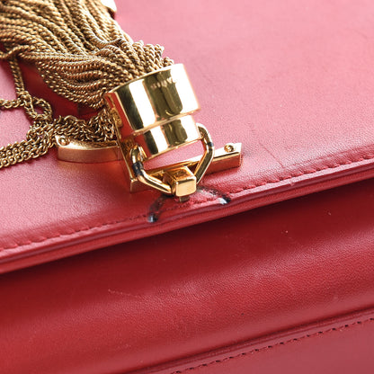 Saint Laurent Calfskin Small Classic Monogram Kate Tassel Satchel Red 8 of 12