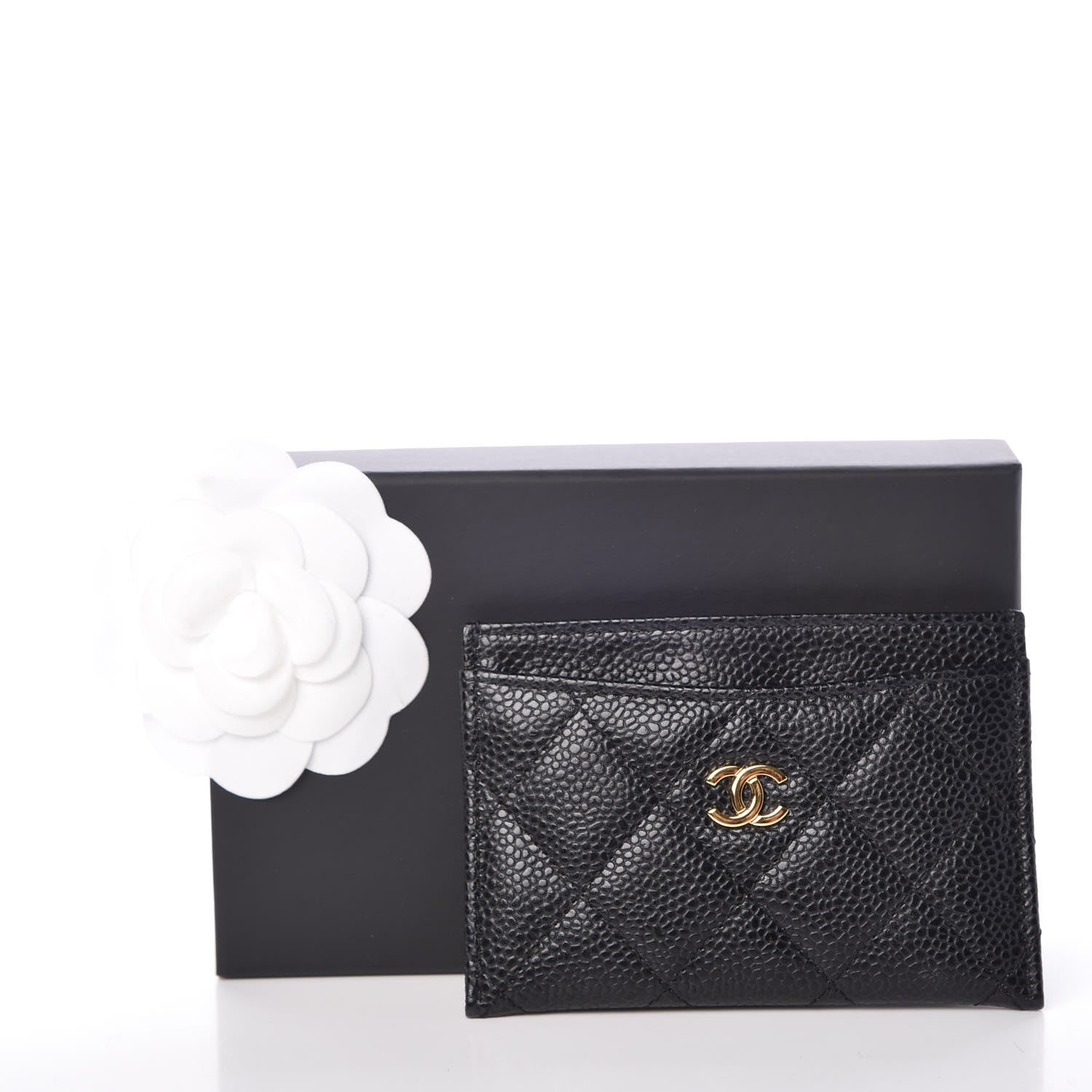 Chanel Caviar Quilted Card Holder Black 9 of 9