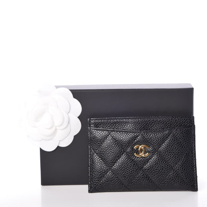 Chanel Caviar Quilted Card Holder Black 9 of 9
