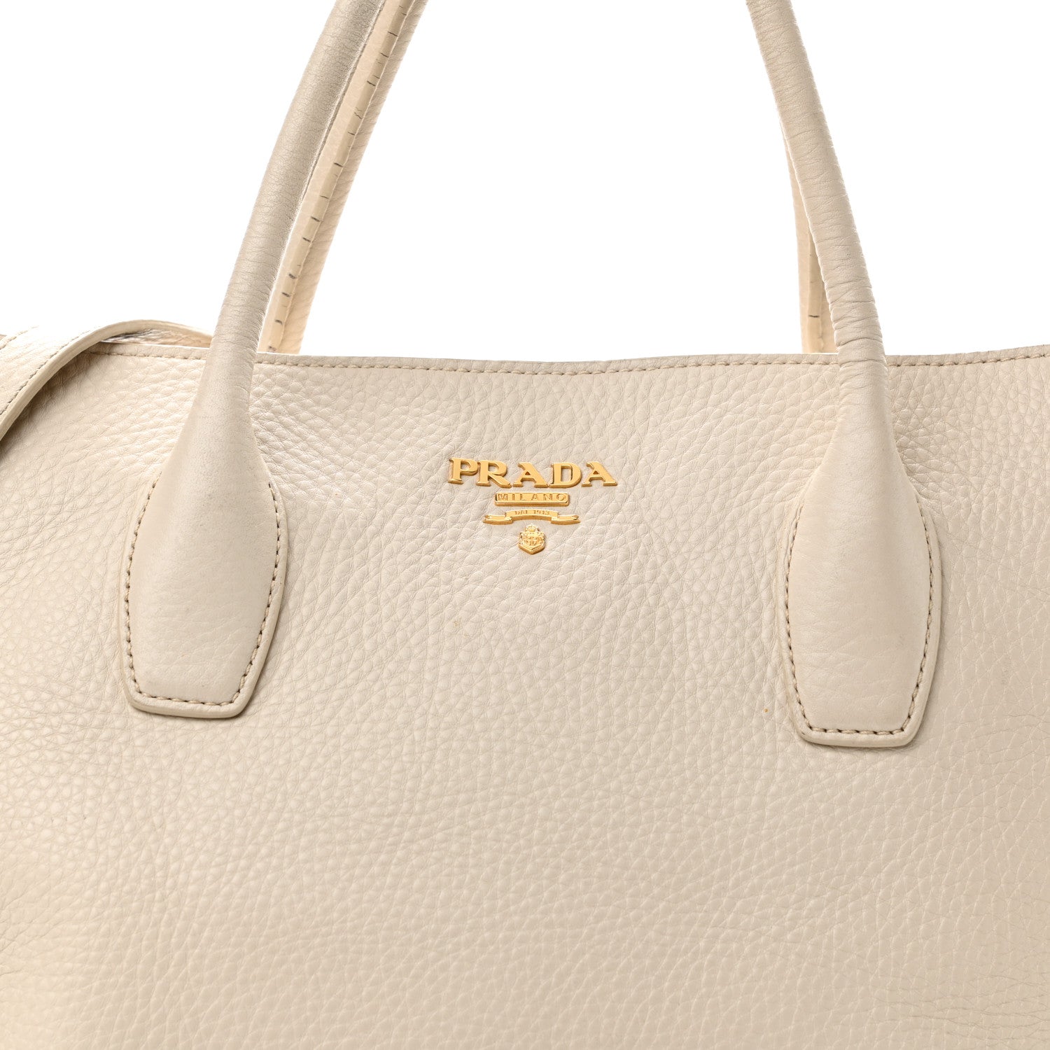 Prada Vitello Daino Tote Talco 14 of 23