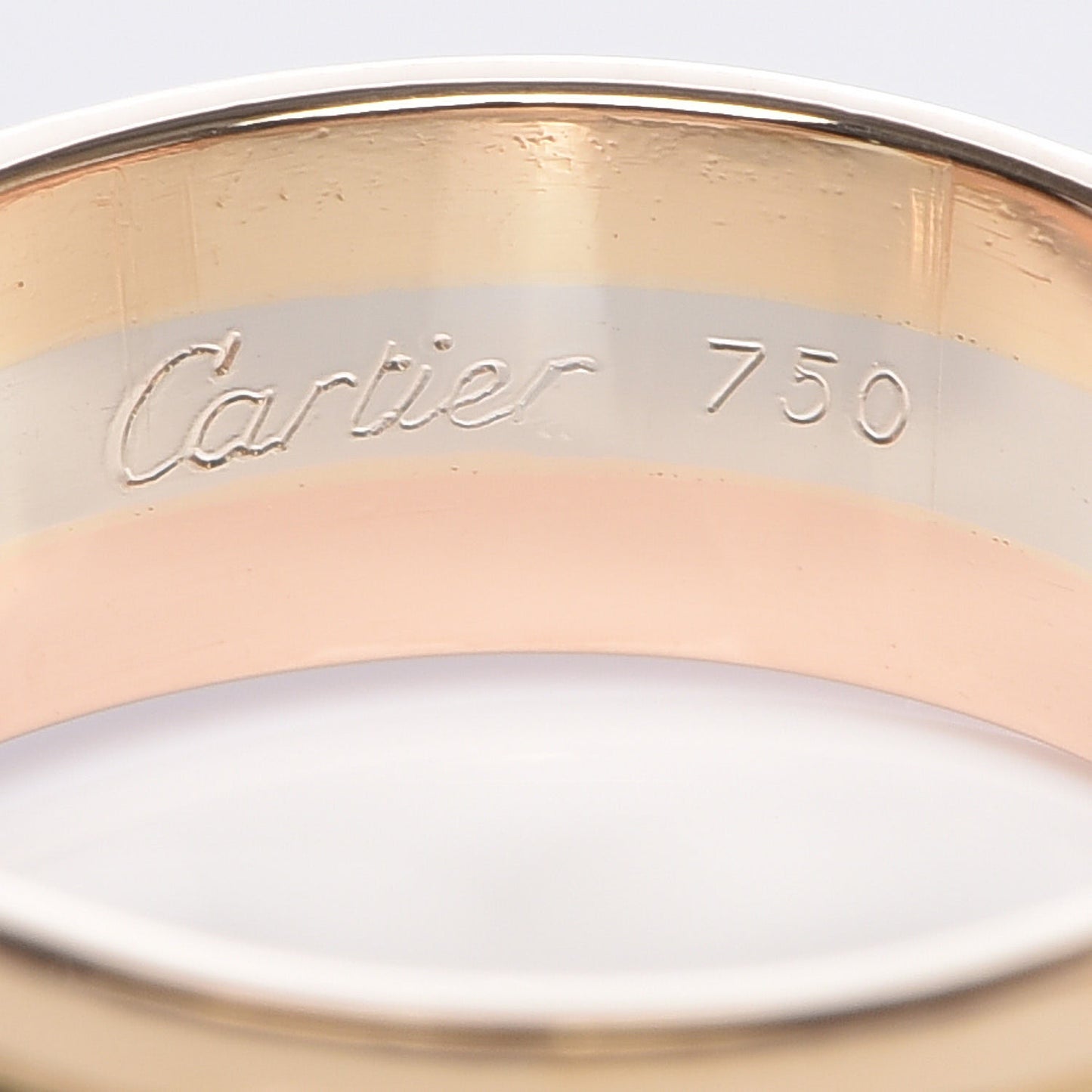 18K Pink Yellow White Gold C De Ring 48 4.5