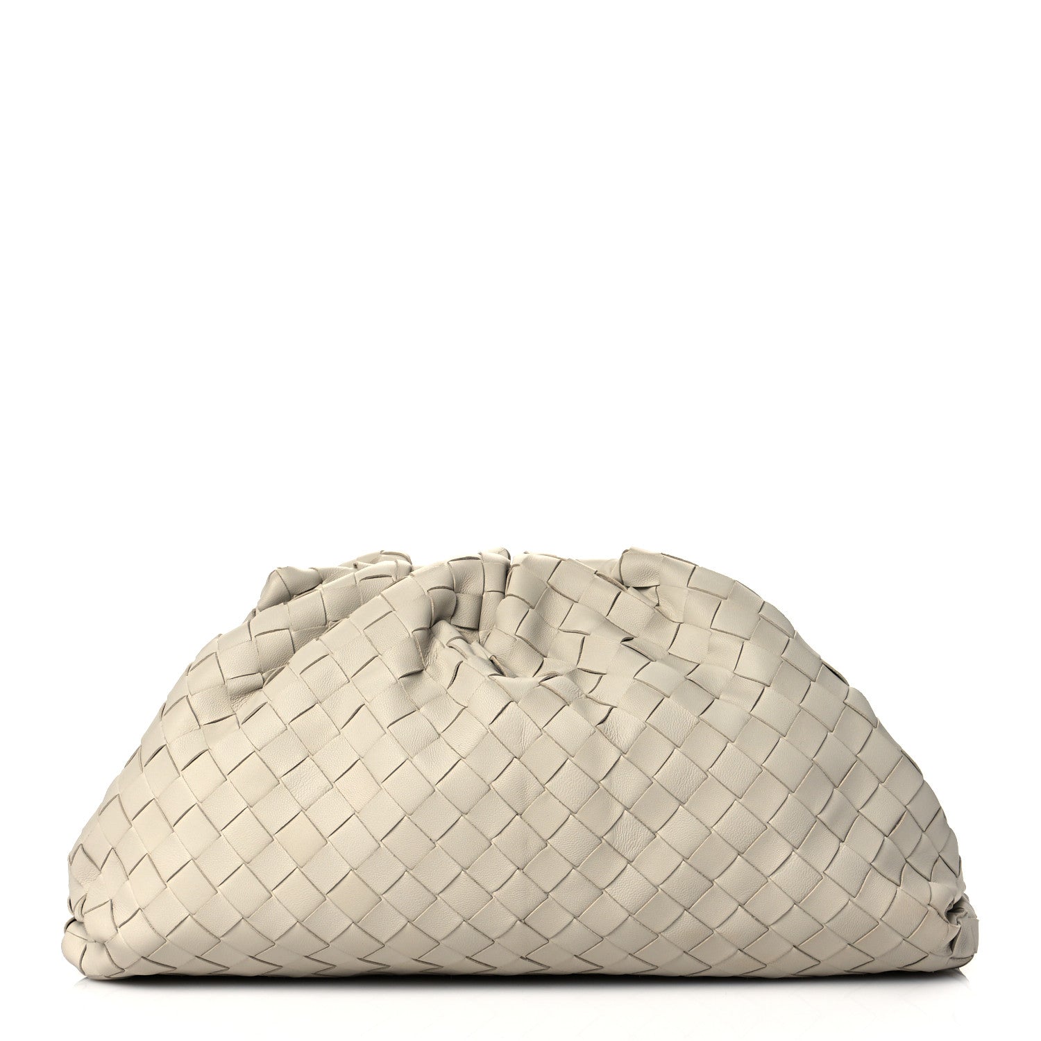 Bottega Veneta Nappa Maxi Intrecciato The Pouch Oversized Clutch Plaster 1 of 10