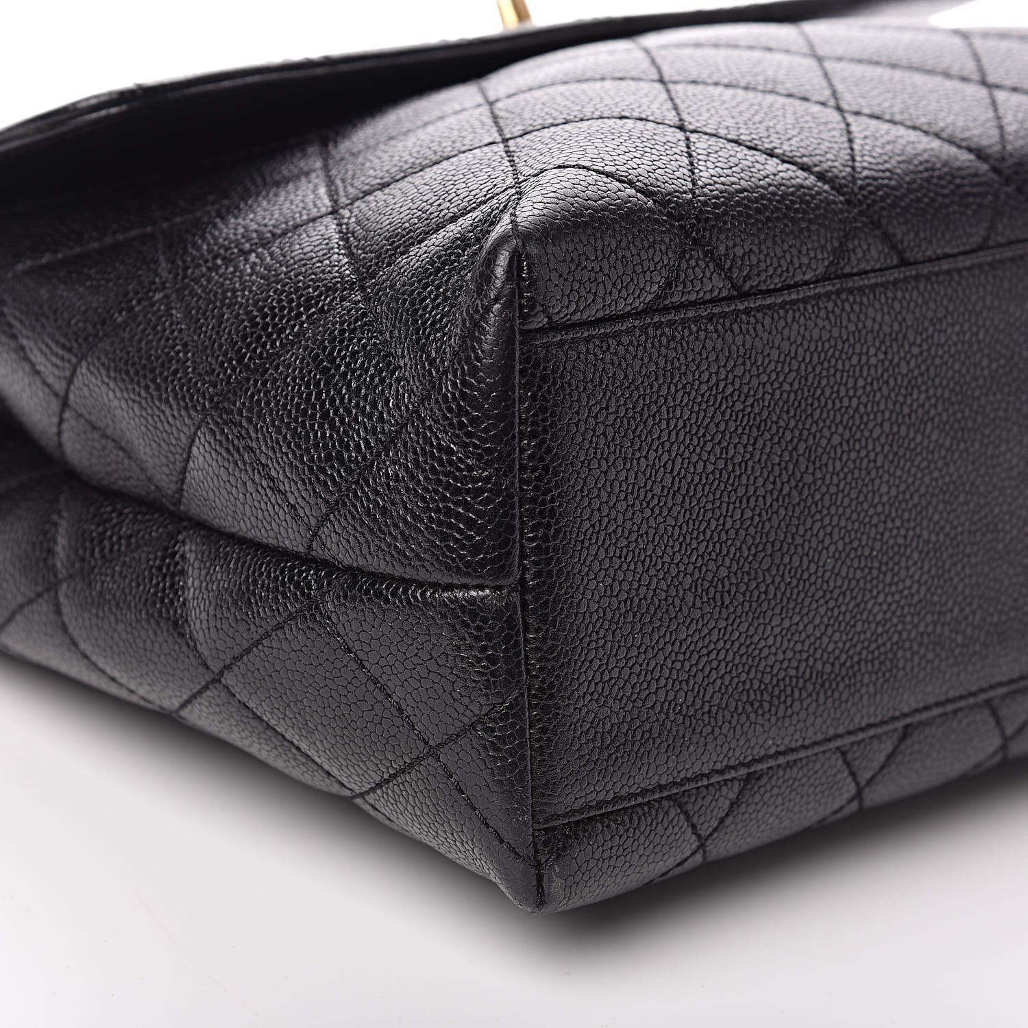Chanel Caviar Quilted Jumbo Kelly Flap Black 9 of 13