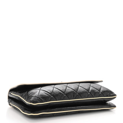 Chanel Lambskin East West Mademoiselle Flap Black 4 of 9