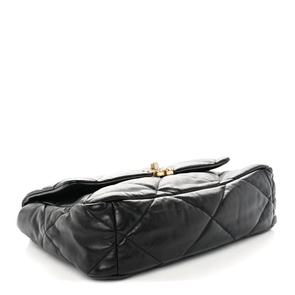 Chanel Lambskin Quilted Large Chanel 19 Flap Black 4 of 11