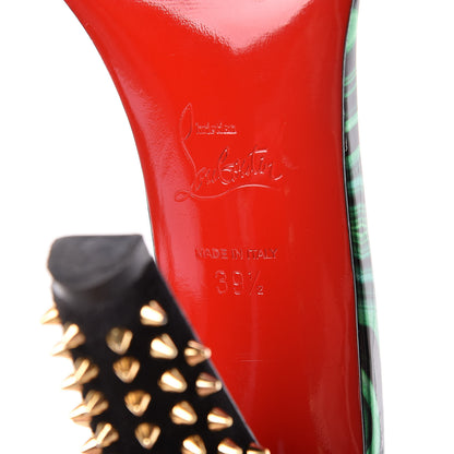 Christian Louboutin Patent Malachite Tropanita 100 39.5 Spiked Sandals Vert 8 of 27