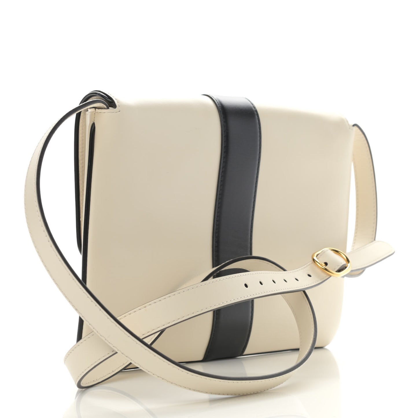 Calfskin Medium Arli Flap Shoulder Bag White
