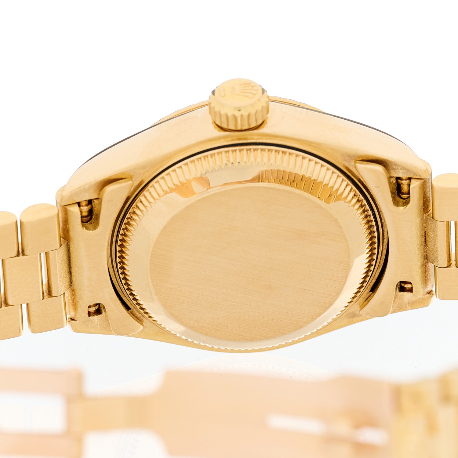 Rolex 18K Yellow Gold Diamond 26mm Datejust President Watch Champagne 69178 4 of 4