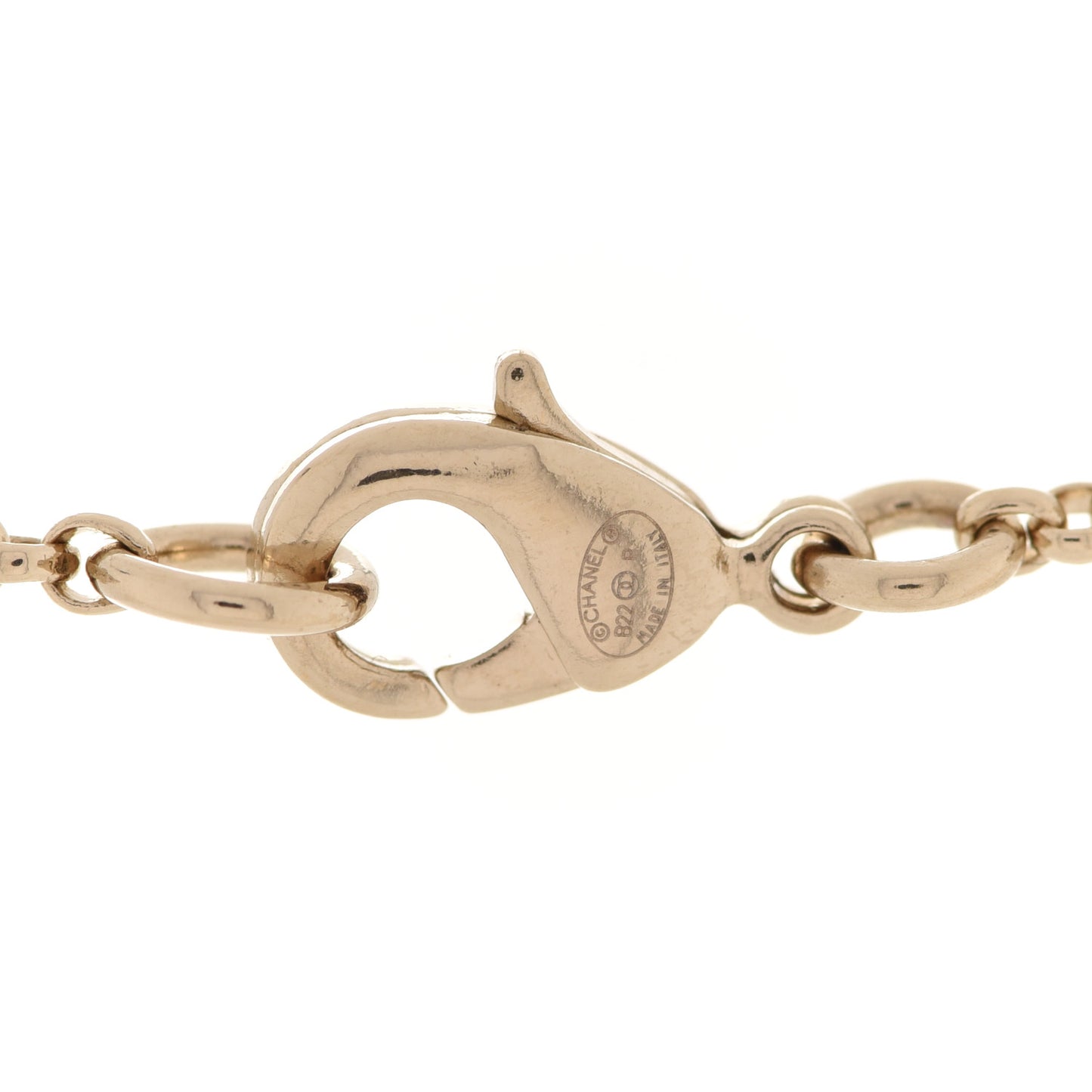 CC Heart Chain Pendant Necklace Gold