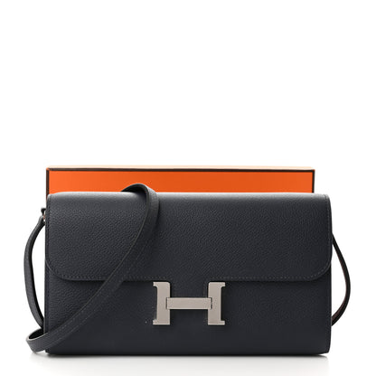 Hermes Evercolor Constance Wallet To Go Bleu Nuit 10 of 10