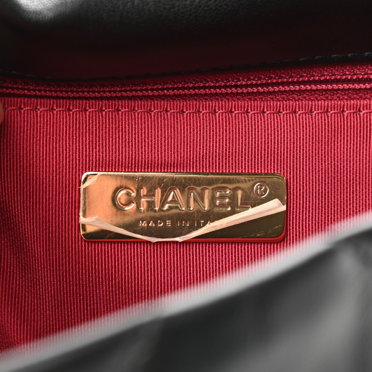 Lambskin Quilted Medium Chanel 19 Flap Black