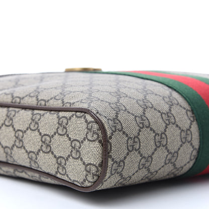Gucci GG Supreme Monogram Web Medium Ophidia Messenger Bag Brown 8 of 9