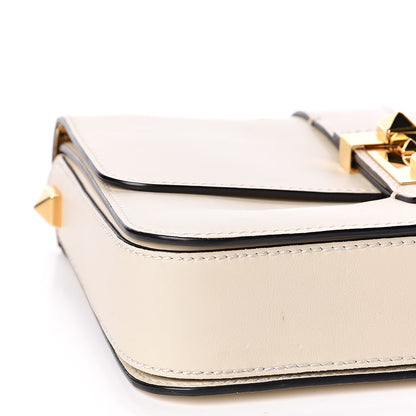 Valentino Garavani Vitello B-Rockstud Flap Light Ivory 8 of 10