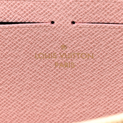 Louis Vuitton Damier Azur Clemence Wallet Rose Ballerine 6 of 6