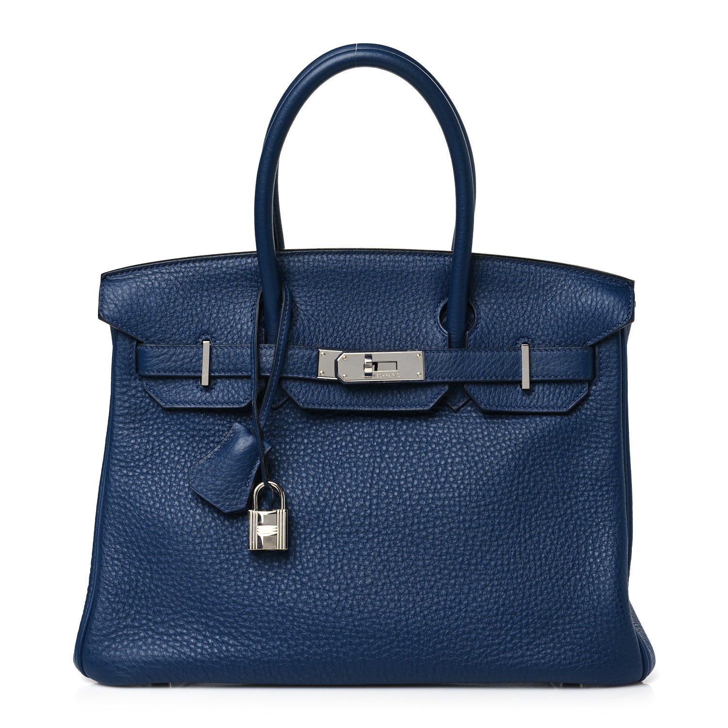 Hermes Taurillon Clemence Birkin 30 Bleu De Malte 1 of 10