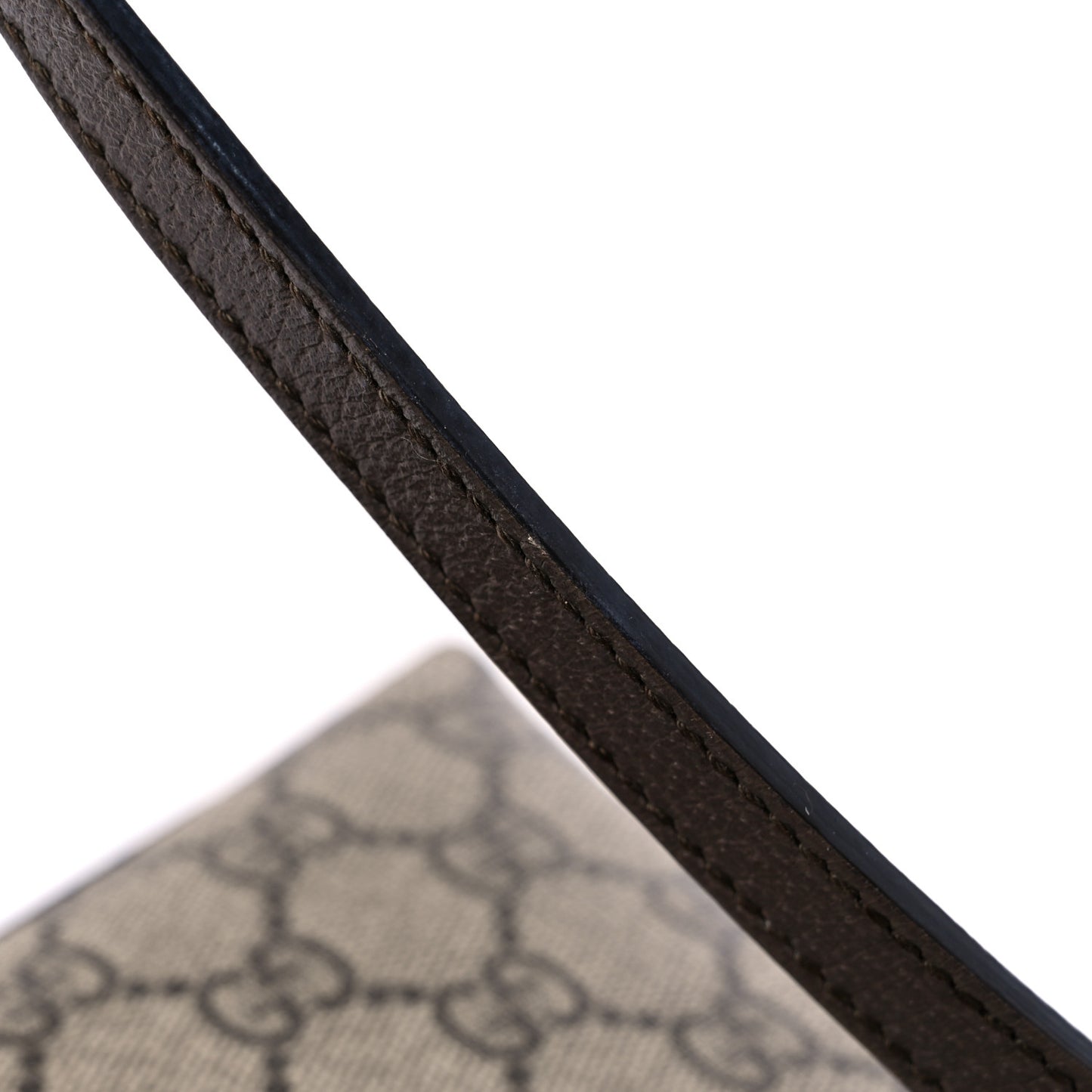 GG Supreme Monogram Textured Dollar Calfskin Web Small Ophidia Dome Shoulder Bag Beige Ebony New Acero