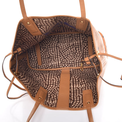 MCM Visetos Liz Reversible Shopper Tote Cognac 8 of 11