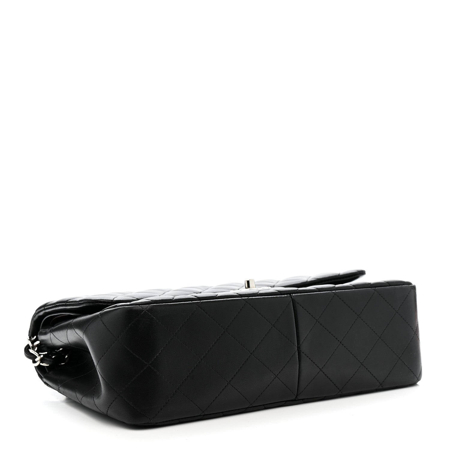 Chanel Lambskin Quilted Jumbo Double Flap Black 4 of 14