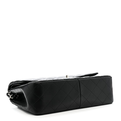 Chanel Lambskin Quilted Jumbo Double Flap Black 4 of 14