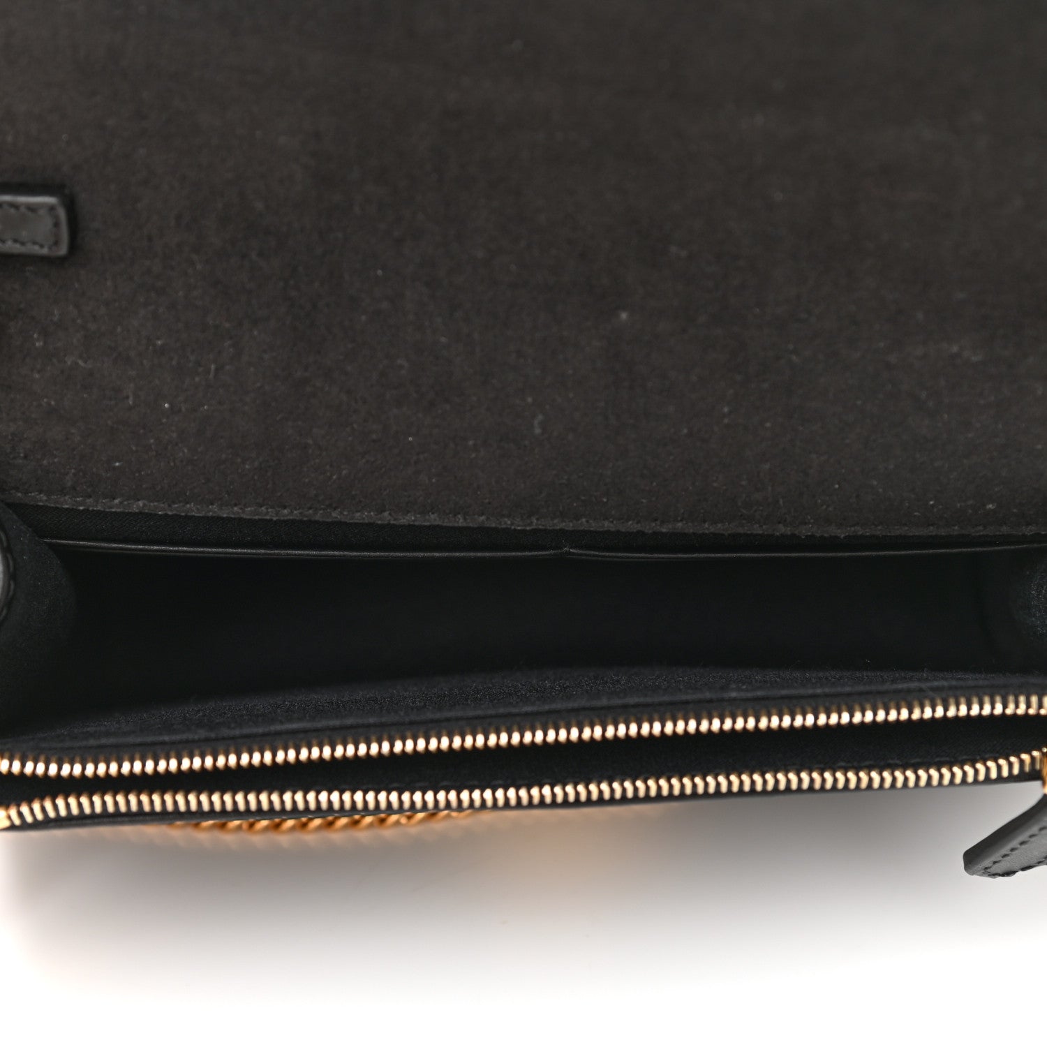 Fendi Vitello Liberty Fun Fair Metal Studded Tube Wallet on Chain Black Multicolor 4 of 10